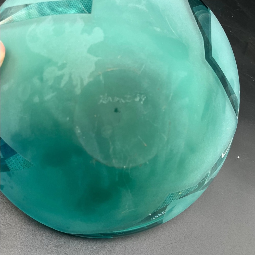 Vintage Jim and Carrie Grant Celestial Green Vase - Picture 2 of 8